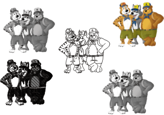 Baloo and friends different layouts